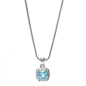 JOHN HARDY Sterling Silver 925 Aquamarine Necklace Pendant